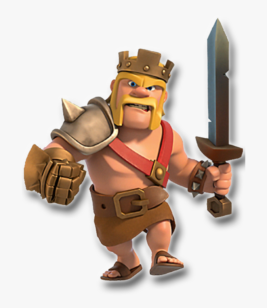 Transparent Clash Of Clans Png - Barbarian King Coc Png, Png Download - kin...