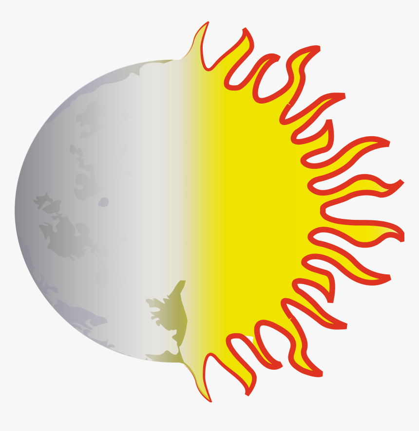 Sun And Moon Many Interesting Transparent Image Clipart - Transparent Moon And Sun Clipart, HD Png Download, Free Download