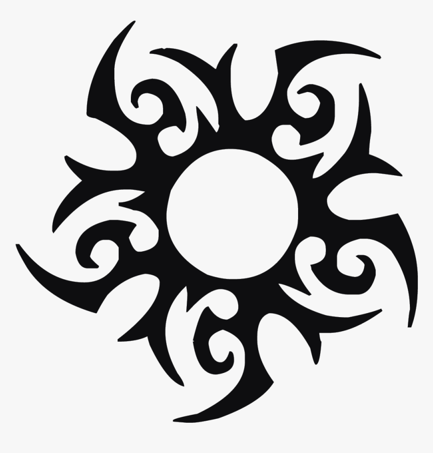 Sun Tribal Png - Tribal Tattoo Png, Transparent Png, Free Download