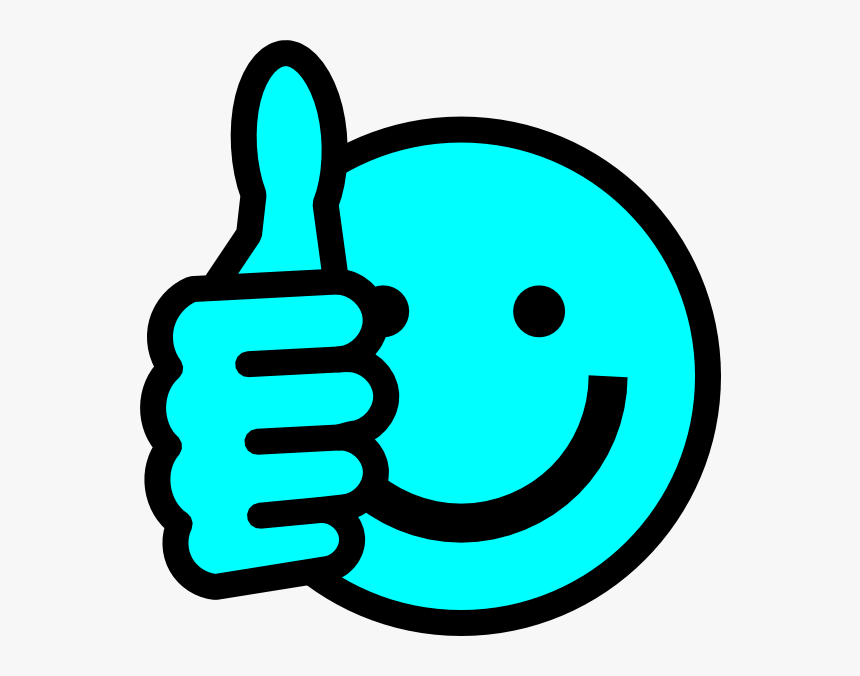 Baby Blue Thumbs Up Clip Art At Clker - Blue Thumbs Up Clip Art, HD Png Download, Free Download