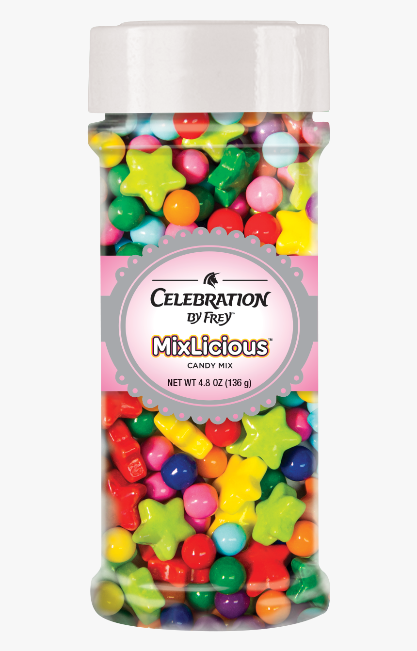 Mixlicious™ Color Pop Shaker Jar - Jar Of Sprinkles Transparent, HD Png Download, Free Download