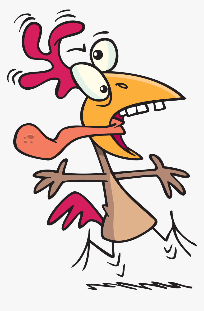 Crazy Chicken Clip Art - Clipart Crazy Chicken, HD Png Download, Free Download