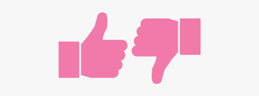 Pink Thumbs Up Button, HD Png Download, Free Download