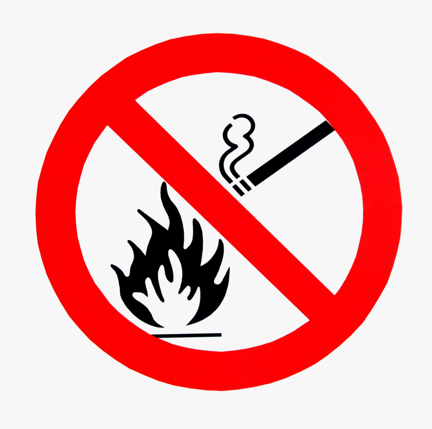 No Smoking Png - No Fire Sign Png, Transparent Png, Free Download