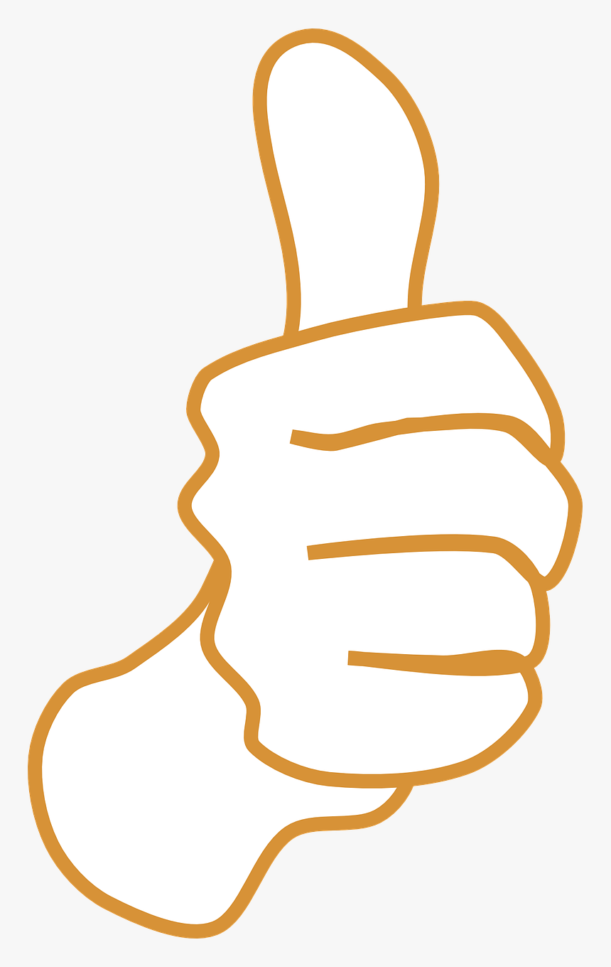 Cartoon Thumbs Up Black Background, HD Png Download, Free Download