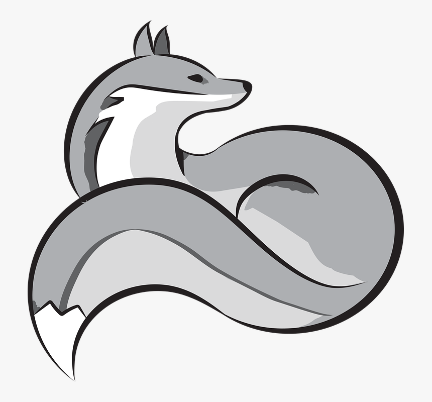 Silver, Fox, Animal - Silver Fox Art, HD Png Download, Free Download