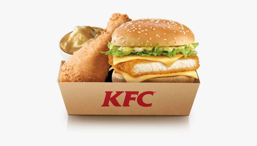 Kfc Burger Png Free Download - Chicken And Cheese Burger Kfc, Transparent Png, Free Download