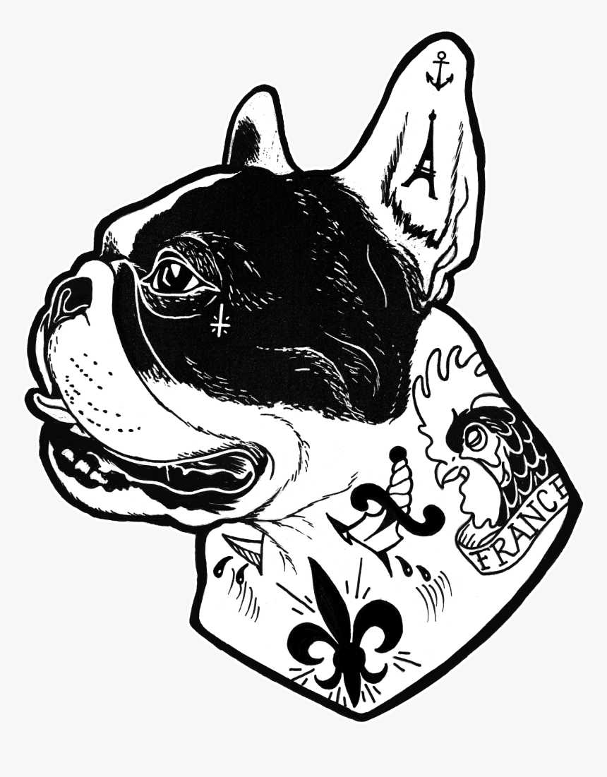 Illustration French Bulldog Art, HD Png Download, Free Download