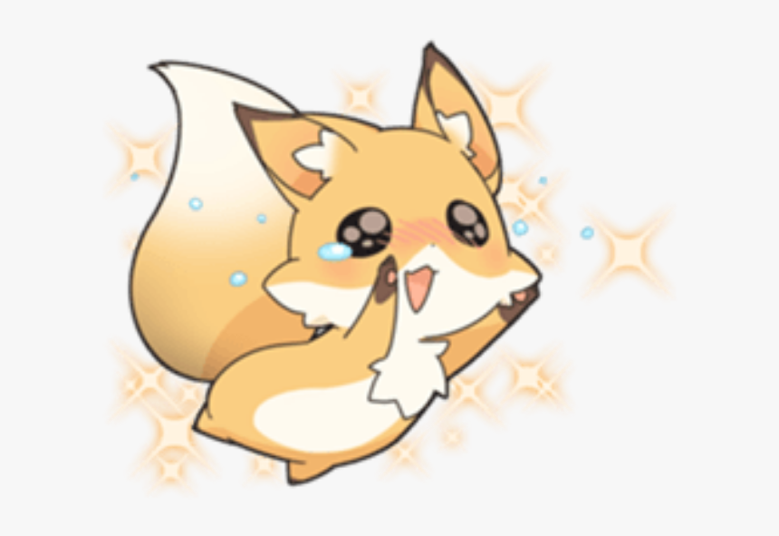 #kawaii #cute #fox #edit #overlay #png - Kawaii Fox Png, Transparent Png, Free Download