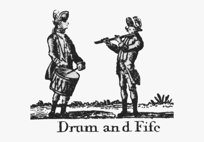 Drum And Fife Engraving - Fife And Drum Clip Art, HD Png Download, Free Download