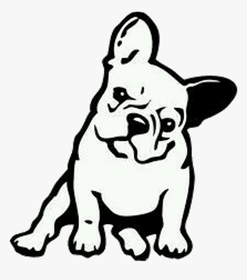 French Bulldog Cartoon Drawing Clipart , Png Download - French Bulldog Line Drawing, Transparent Png, Free Download