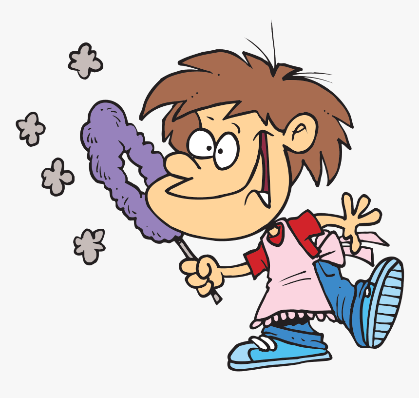 Girl Cleaning Room Png - Dusting Clipart, Transparent Png, Free Download