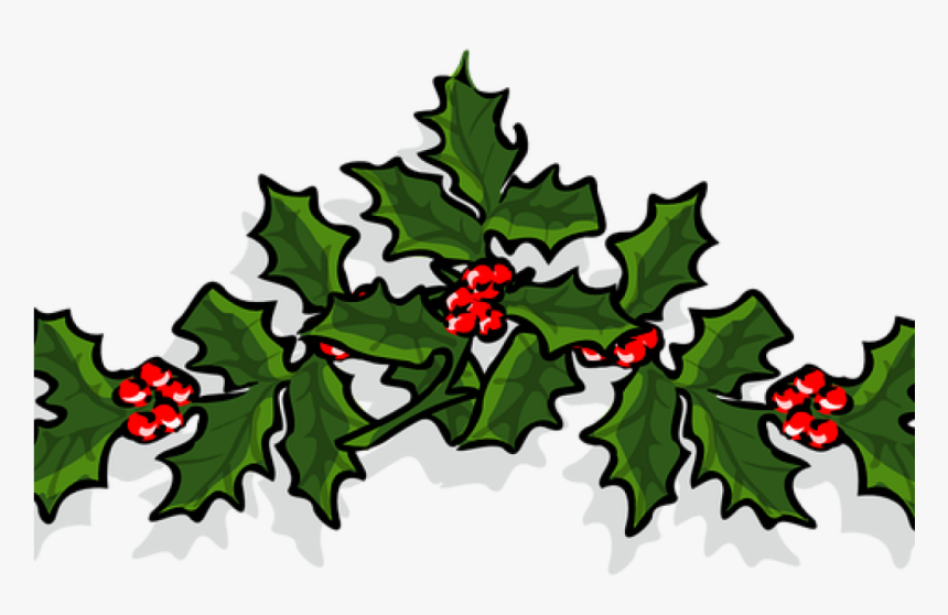 Holly Images Free Holly Ornament Holiday Free Vector - Christmas Holly Transparent, HD Png Download, Free Download