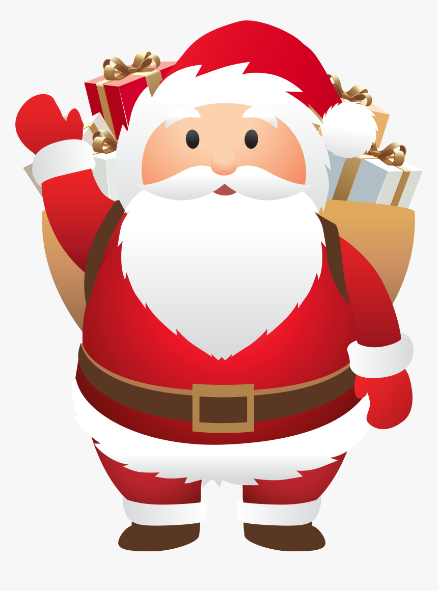 Christmas Father Png Image File - Transparent Background Santa Transparent, Png Download, Free Download