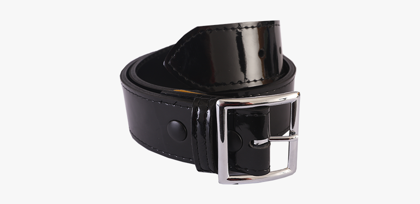 Black Patent Leather Belt - Buckle, HD Png Download, Free Download