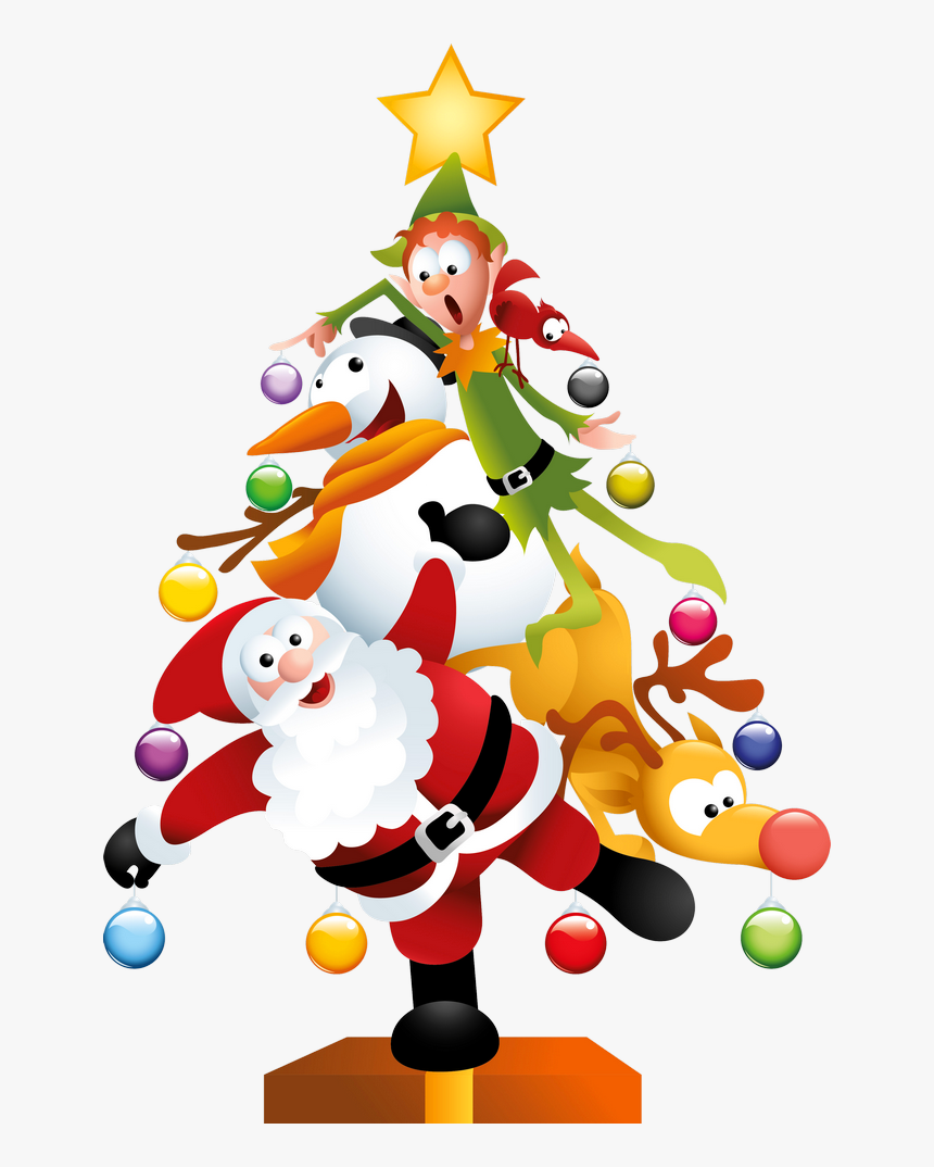 Funny Christmas Tree Clipart, HD Png Download, Free Download
