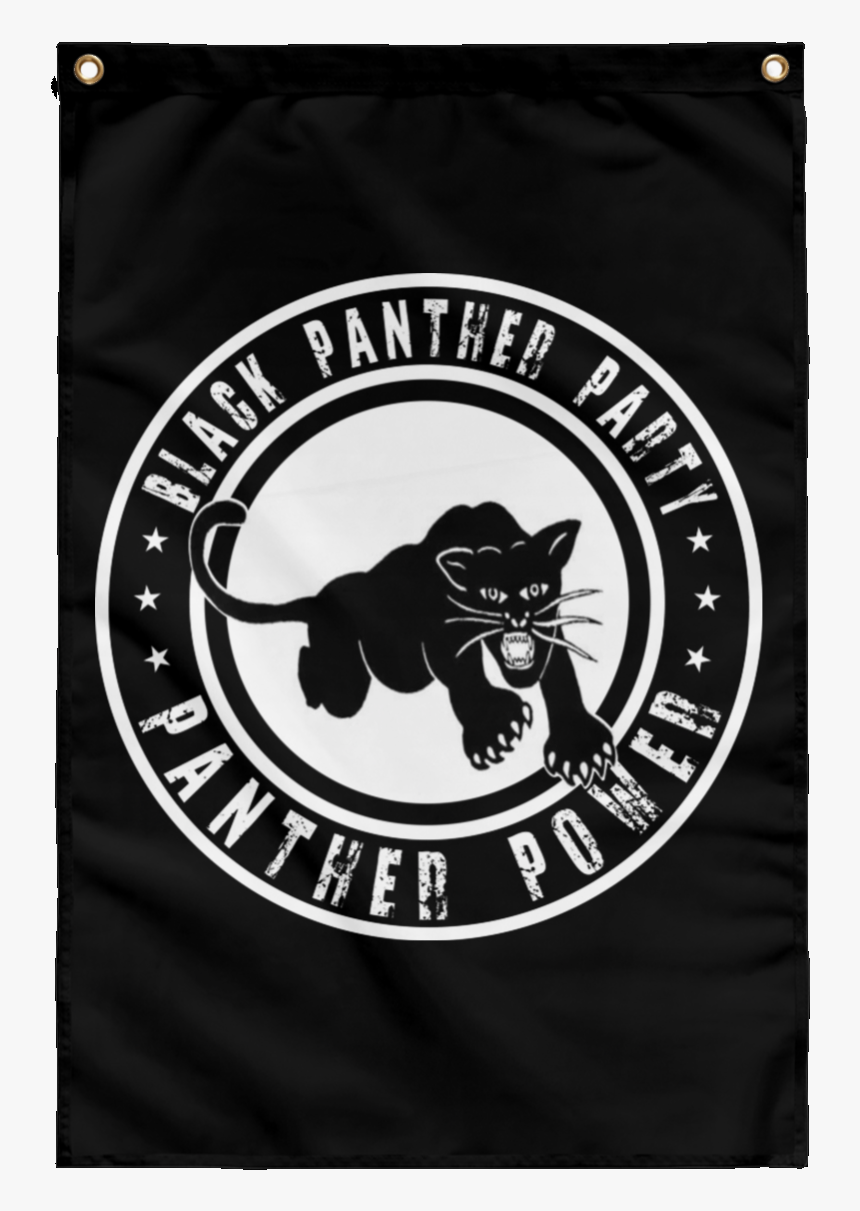 Black Panther Party Sublimated Wall Flag - Cat Jumps, HD Png Download, Free Download