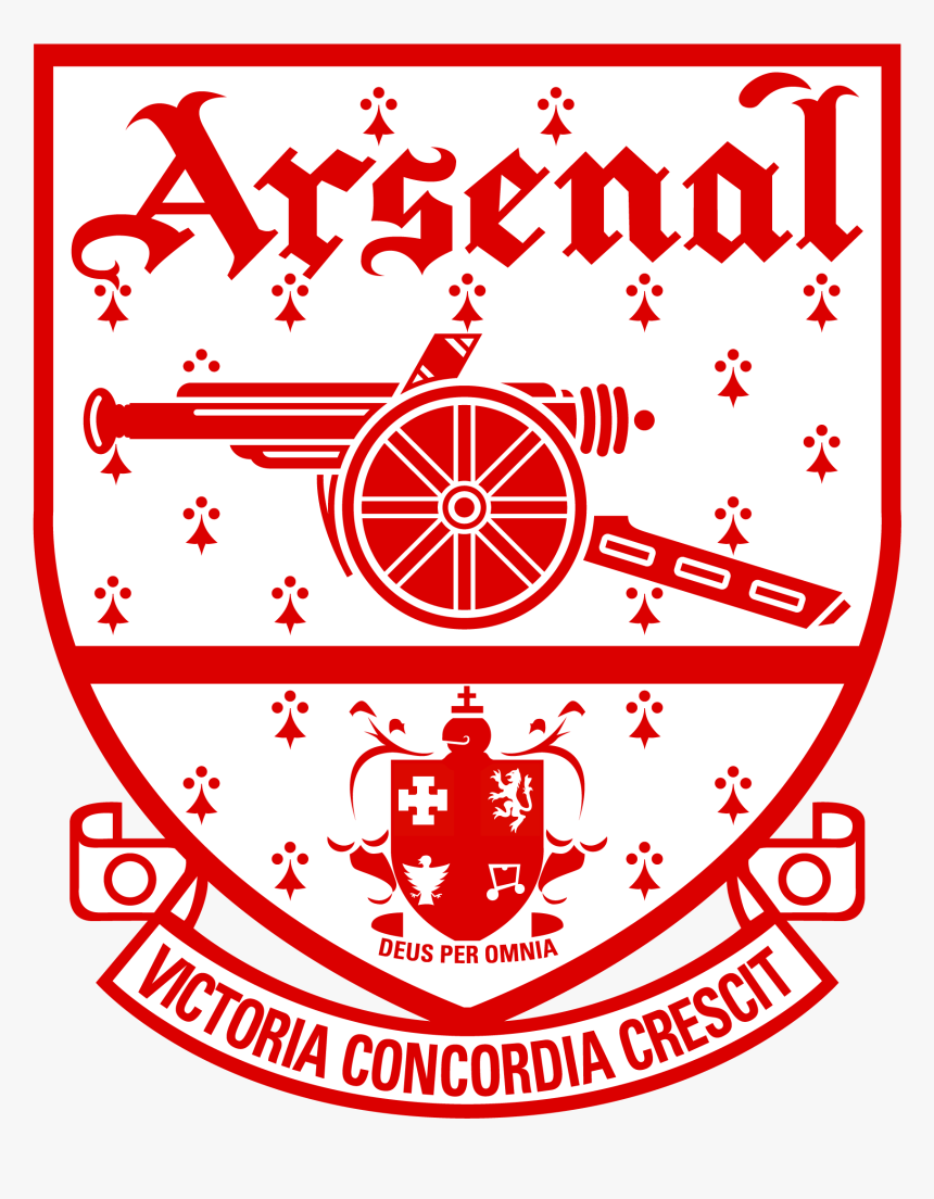 Black And White Arsenal Badge, HD Png Download, Free Download