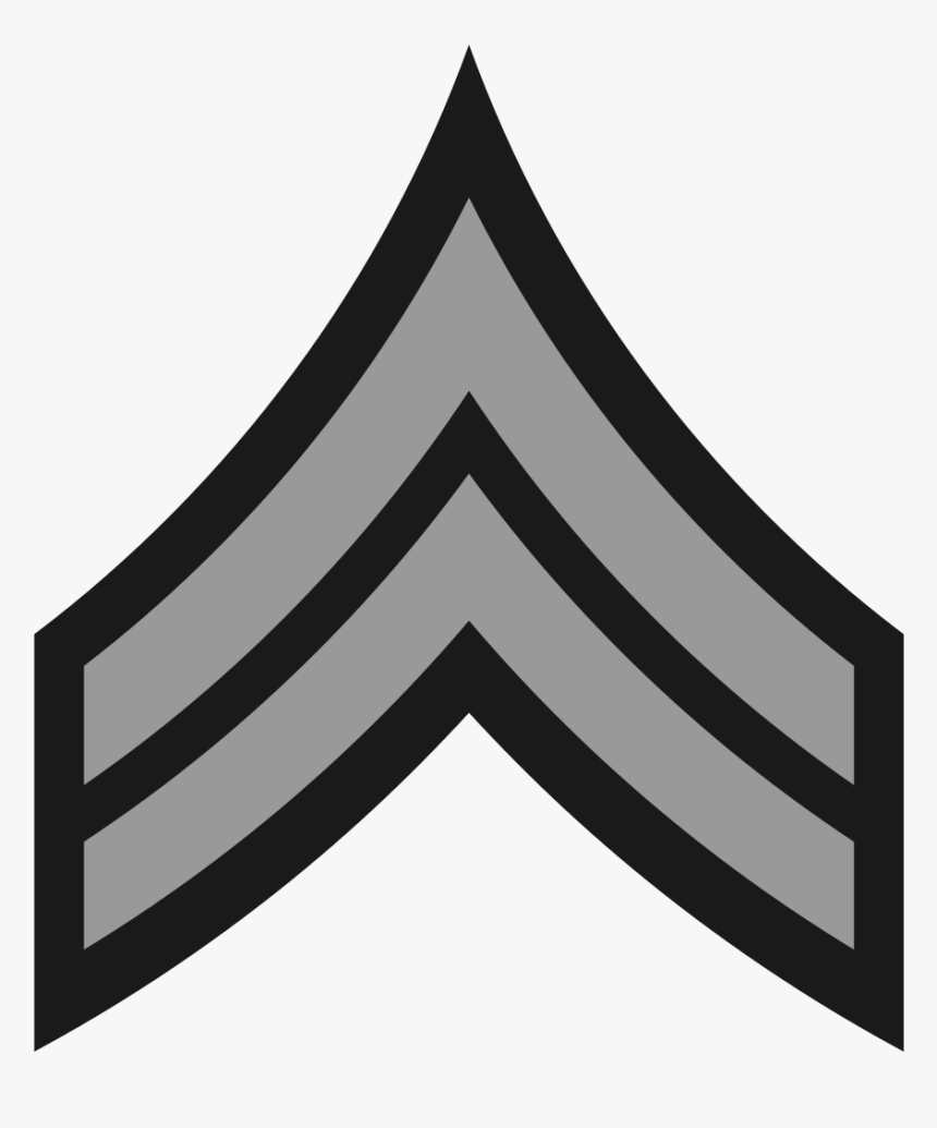Military Stripes Png - Sergeant Insignia, Transparent Png, Free Download