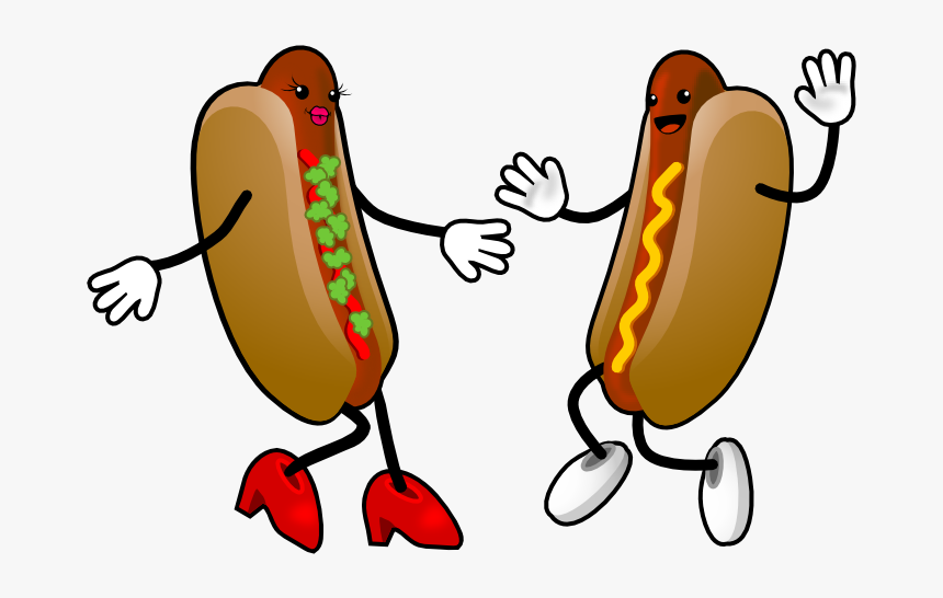 Hot Dog With Arms And Legs - Cartoon Hot Dog Clipart, HD Png Download, Free Download