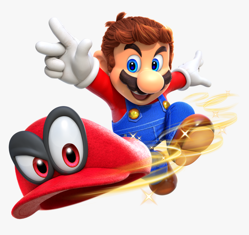 Transparent Cappy Png - Super Mario Odyssey Mario And Cappy, Png Download, Free Download