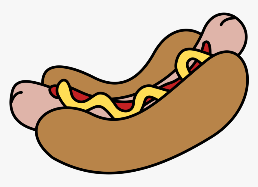 Food,beak,artwork - Hot Dog Coloring Page, HD Png Download, Free Download