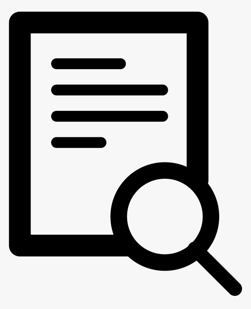 Transparent Search Icon Clipart - Document Search Icon Png, Png Download, Free Download