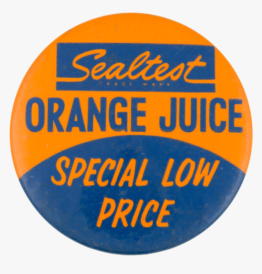 Sealtest Orange Juice Advertising Button Museum - Sealtest Ice Cream, HD Png Download, Free Download