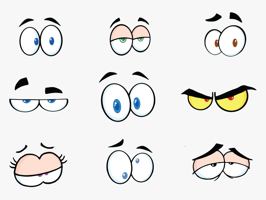 Eyes Funny Cartoon Transparent Png - Funny Eyes Cartoon, Png Download, Free Download