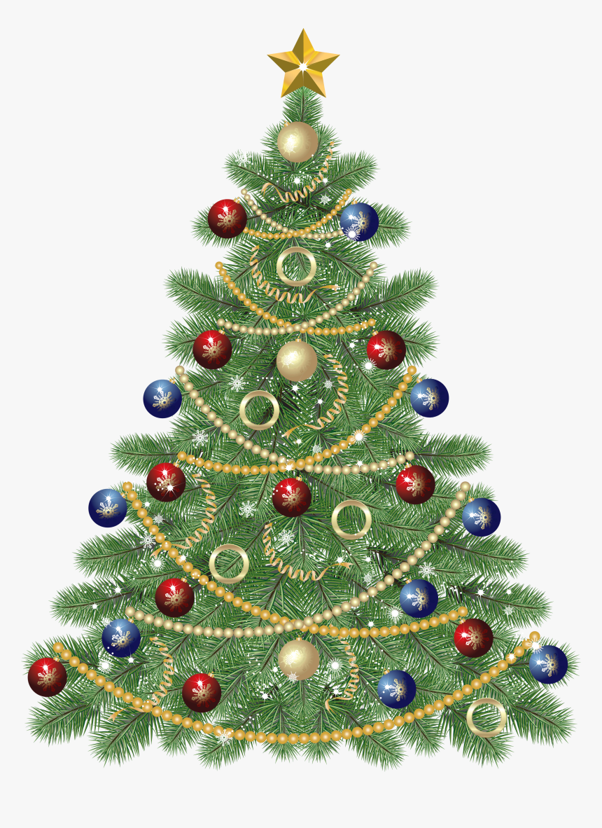 Christmas Tree Clipart High Resolution - Free Clip Art Christmas Tree, HD Png Download, Free Download