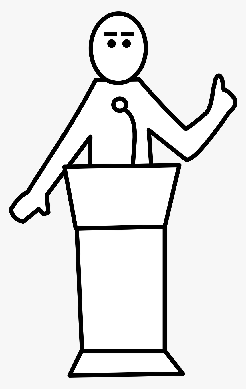 Speech Clipart Black And White, HD Png Download, Free Download