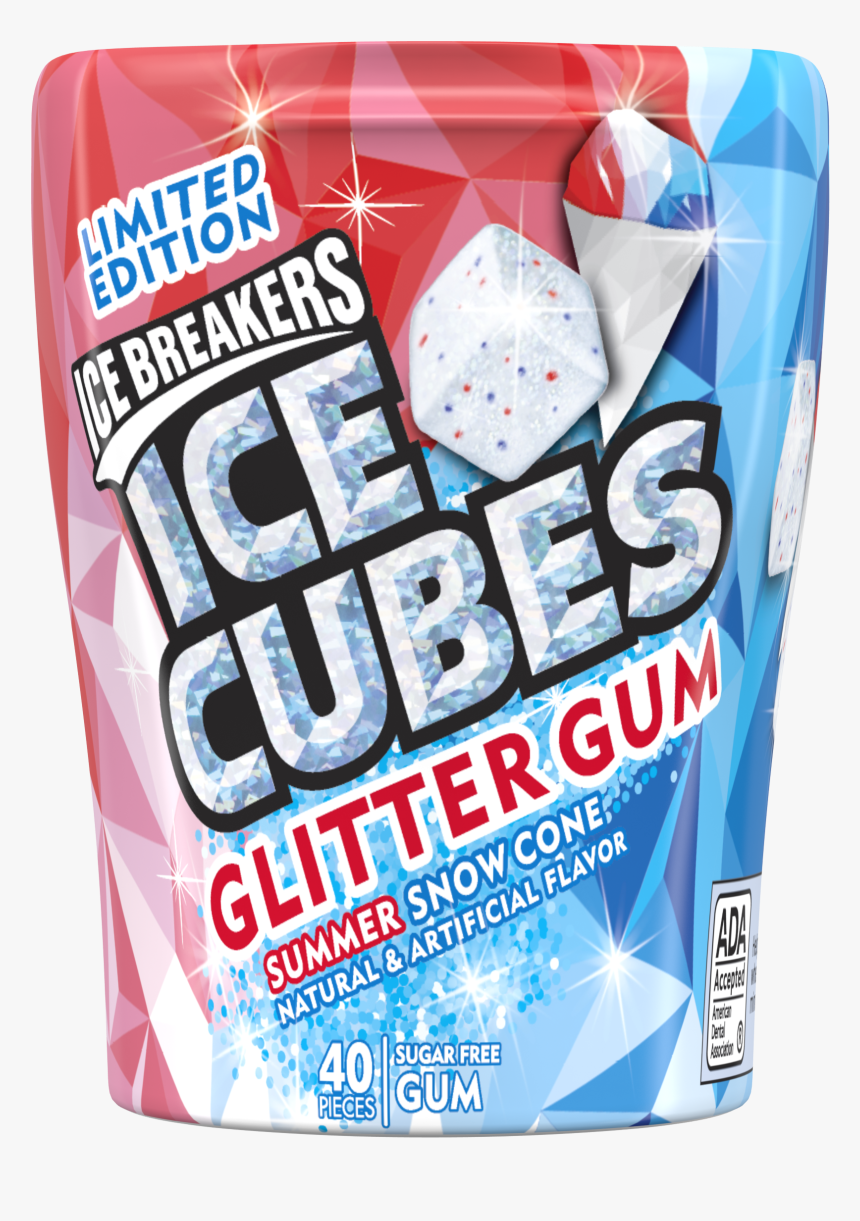 Ice Cubes Glitter Gum, HD Png Download, Free Download