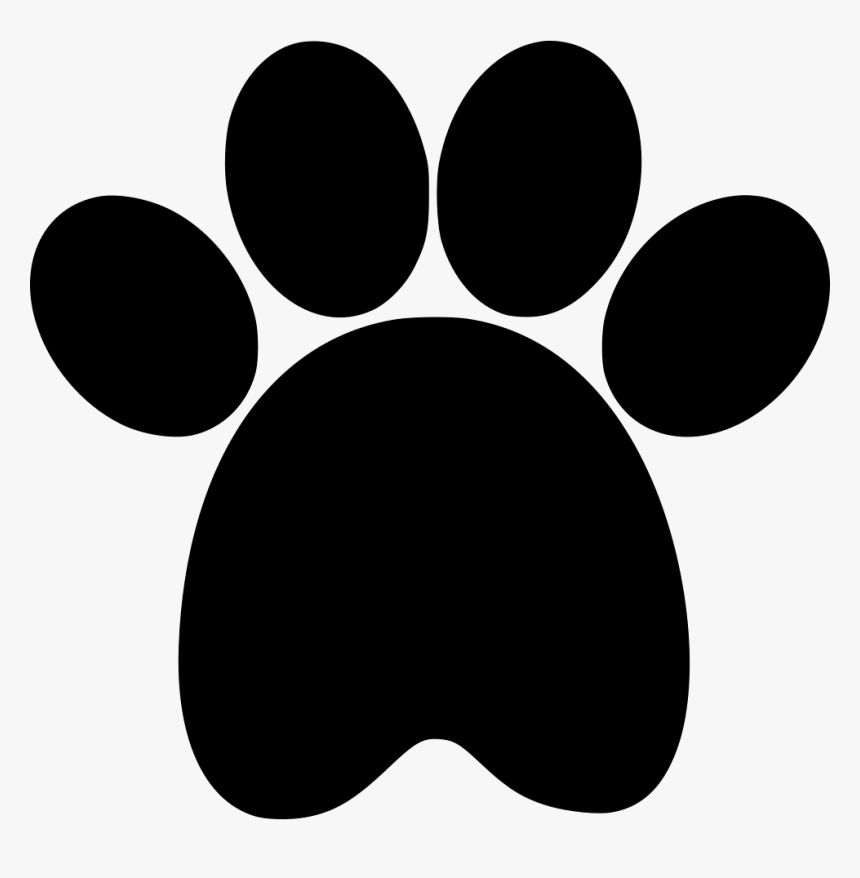 Transparent Black And White Paw Print Clipart - Dog Paw Print Svg, HD Png Download, Free Download