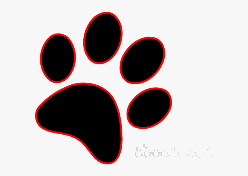 Paw Print Bobcat Clipart Cat Clip Art Black Youtube - Dog Paw Prints Png, Transparent Png, Free Download