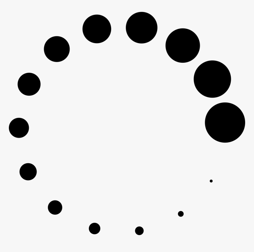 Circle,line,clip Art,design,pattern,polka Dot,black - Vector Loading Icon Png, Transparent Png, Free Download