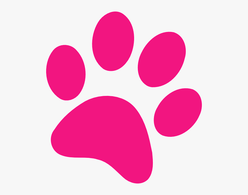 Paw Print Pink Clip Art At Clker - Pink Paw Print Clip Art, HD Png Download, Free Download