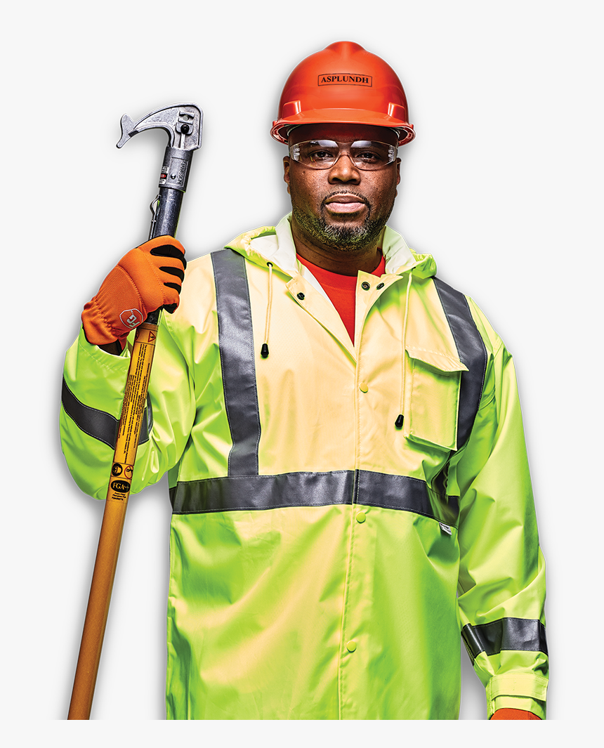 Black Construction Worker Png, Transparent Png, Free Download