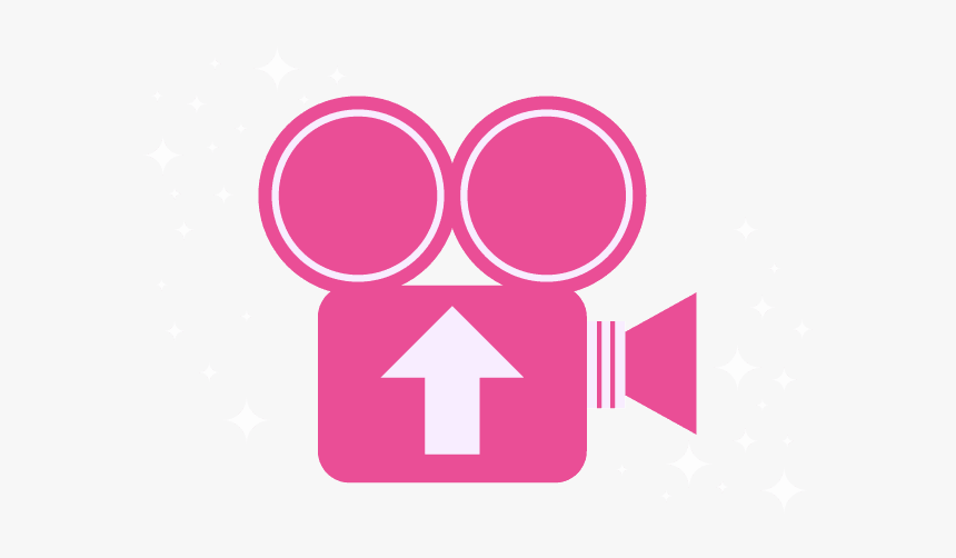 A Graphical Icon Of A Pink Video Camera - Camera Icon Png Pink, Transparent Png, Free Download