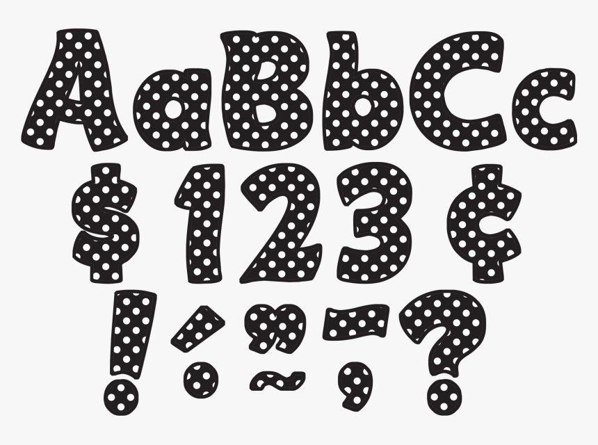 The Alphabet With Polka Dots Style Graffiti Letters - Polka Dot Letters, HD Png Download, Free Download