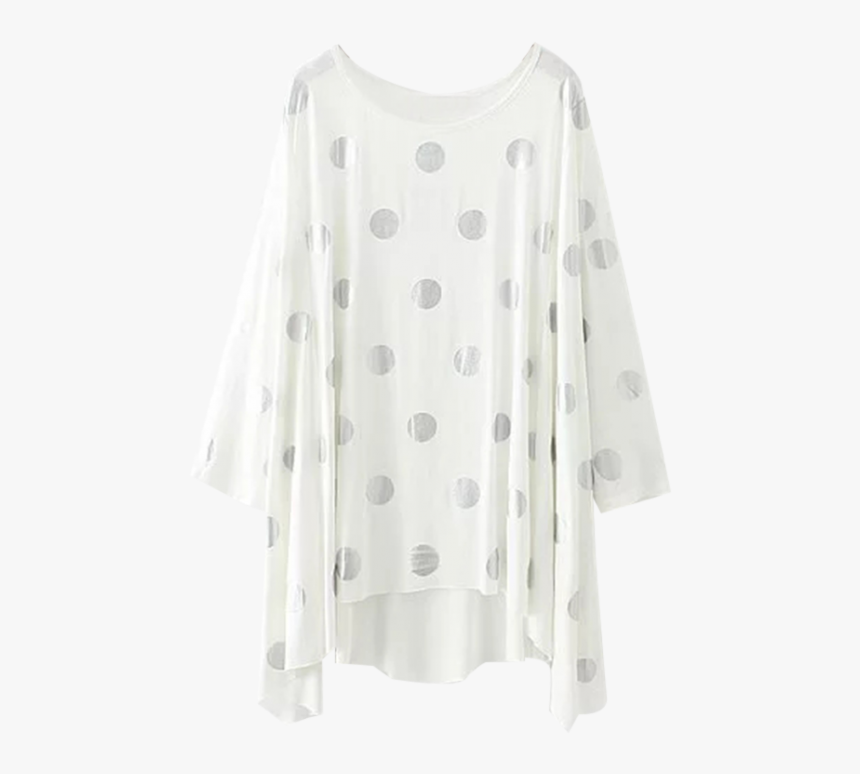 Baggy Polka Dot Blouse - Polka Dot, HD Png Download, Free Download