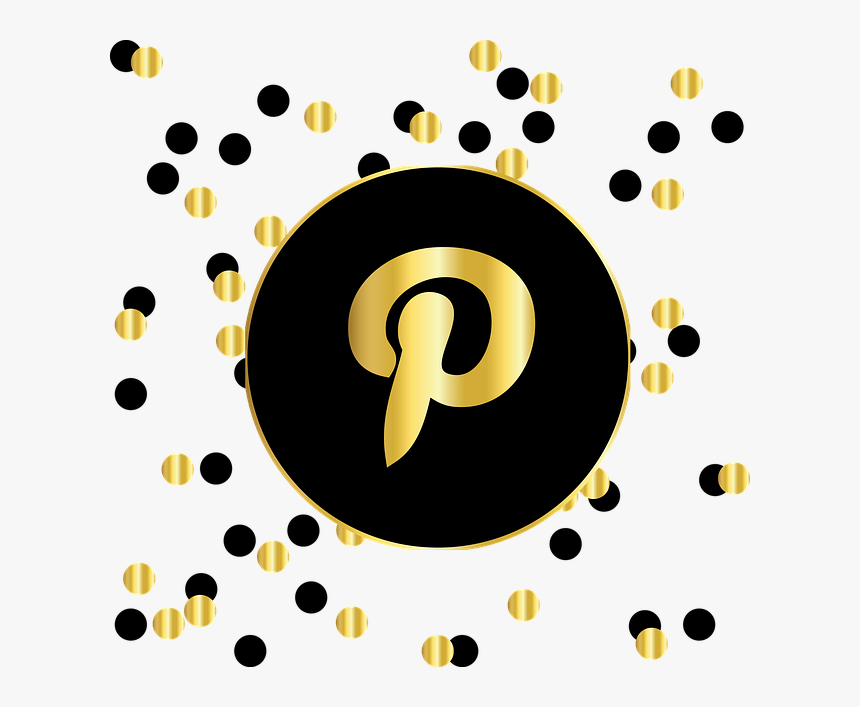 Pinterest, Social Media, Icons, Website, Symbol, Circle - Instagram Icon Png Gold Black, Transparent Png, Free Download