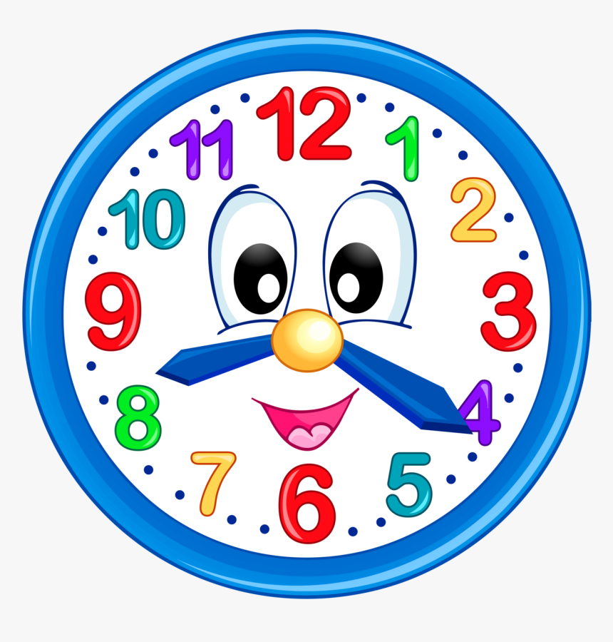 Cute Clock Png Clip Art For Kids - Clipart Of Clock, Transparent Png, Free Download