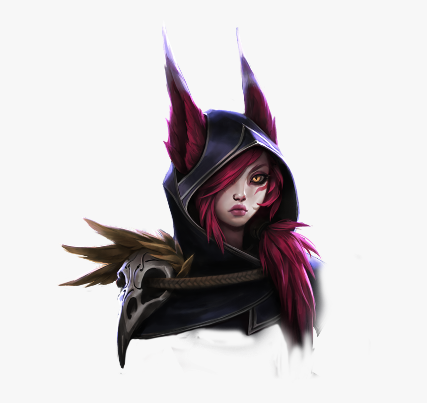 Xayah Portrait Hd Wallpaper Artwork League Of Legends - Xayah And Rakan Render, HD Png Download, Free Download