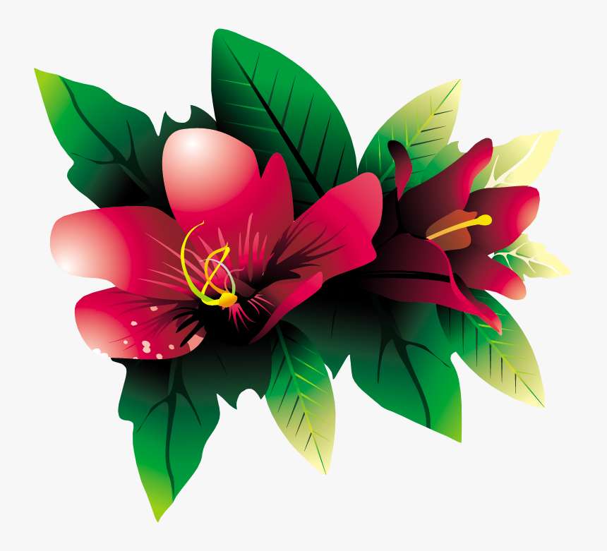 Tropical Flower Hq Png By Briellefantasy - Tropical Flower Vector Png, Transparent Png, Free Download