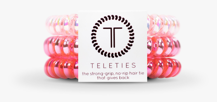 Pink Hair Png Teleties Small 3 Pack Hair Tie, Hd Png - Teleties, Transparent Png, Free Download