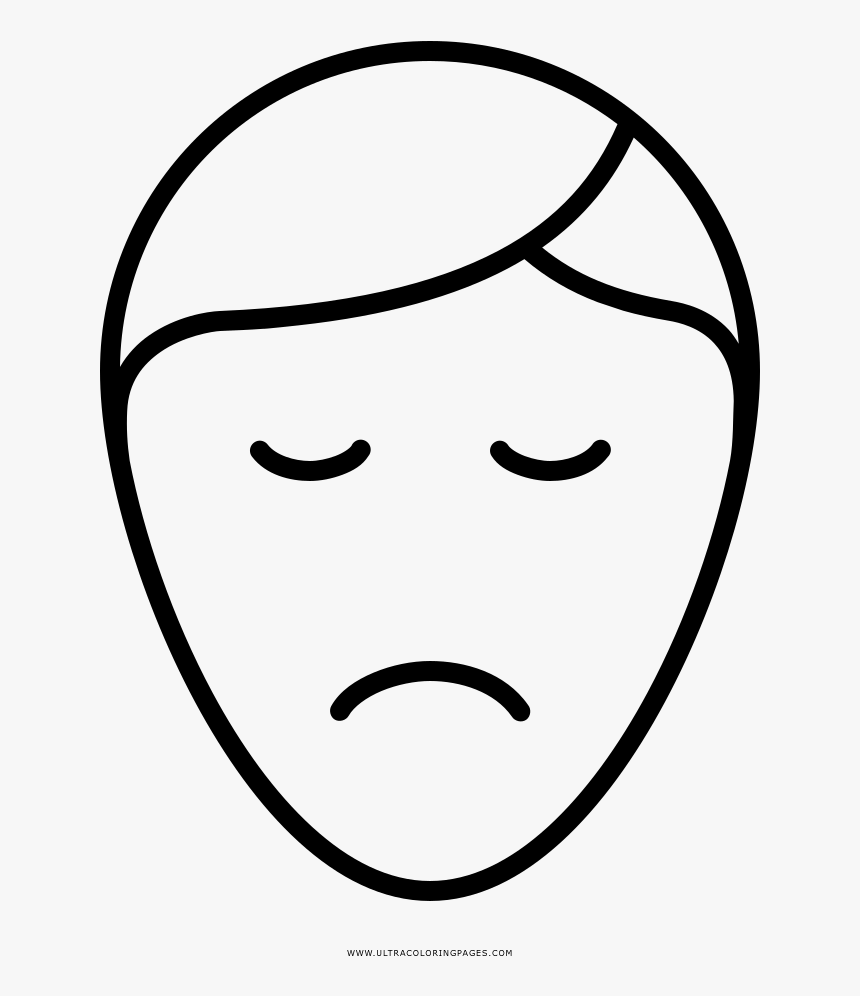 Embarrassed Coloring Page - Emojis Para De Colorear, HD Png Download, Free Download