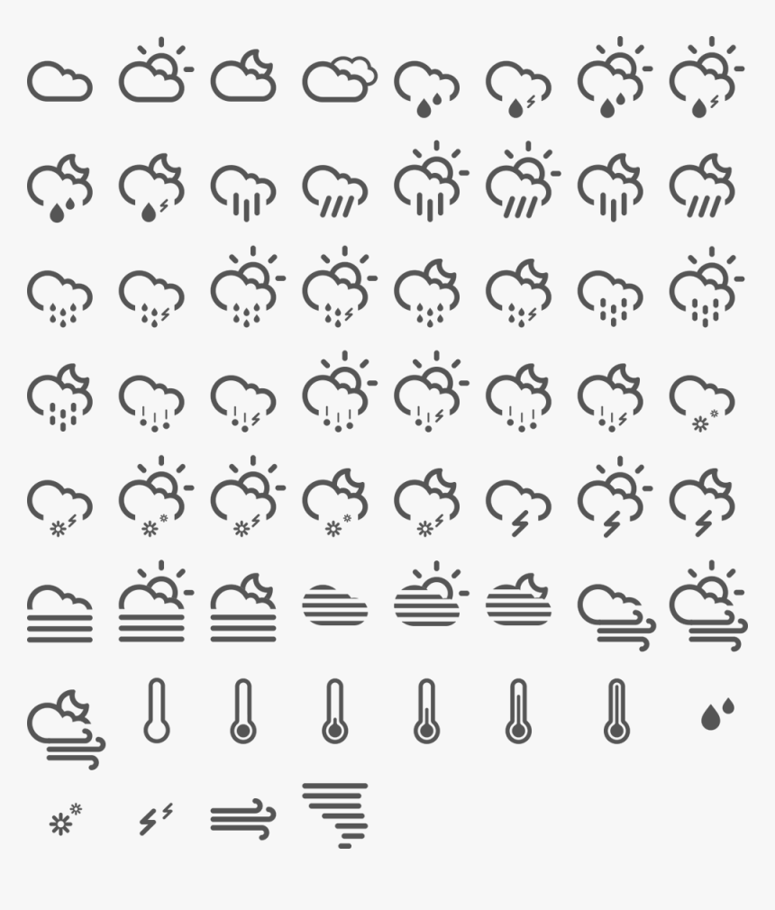 Clip Art Pinterest Icon Font - Weather Pictogram, HD Png Download, Free Download