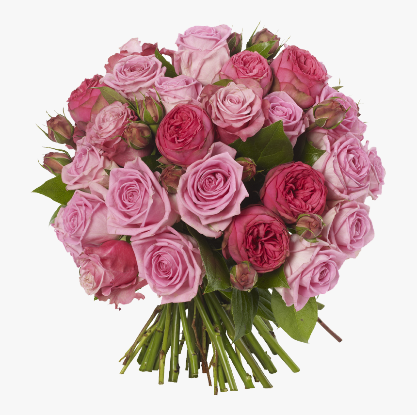 Pink Roses Flowers Bouquet Png Free Download - Free Download .png Flower, Transparent Png, Free Download