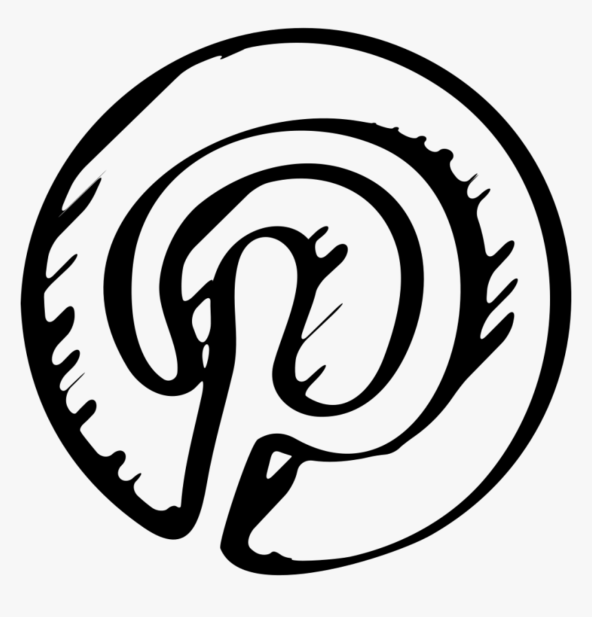 Pinterest Sketched Logo - Logo Sketch, HD Png Download, Free Download