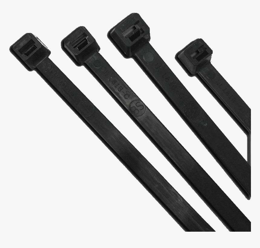 Long Black Cable Ties Png , Png Download - Nylon Cable Tie Png, Transparent Png, Free Download
